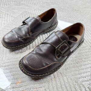 Cabelas Loafers Womens 8.5 Brown Leather Granola Earthy Cabin Rugged Gorpcore